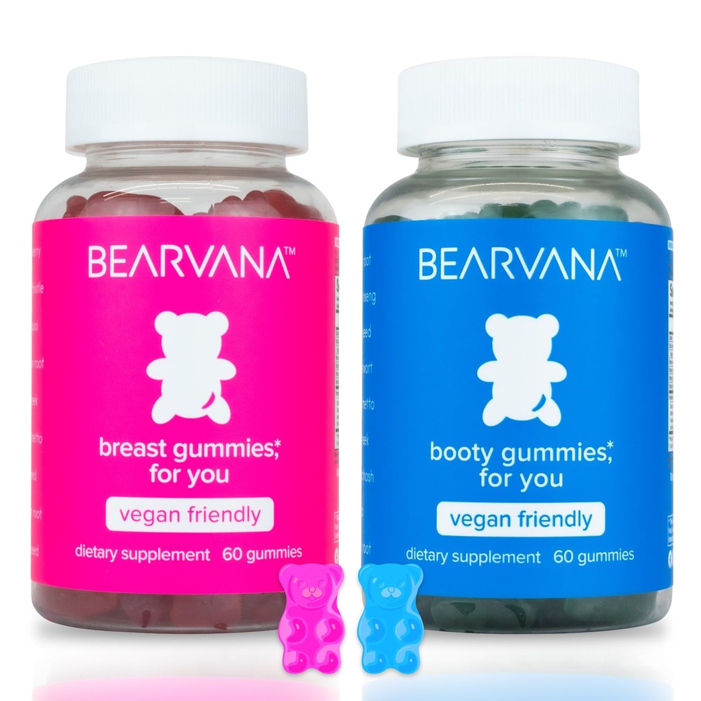 BEARVANA Top & Peach Υποστήριξη Combo Pack Gummies για τις γυναίκες 