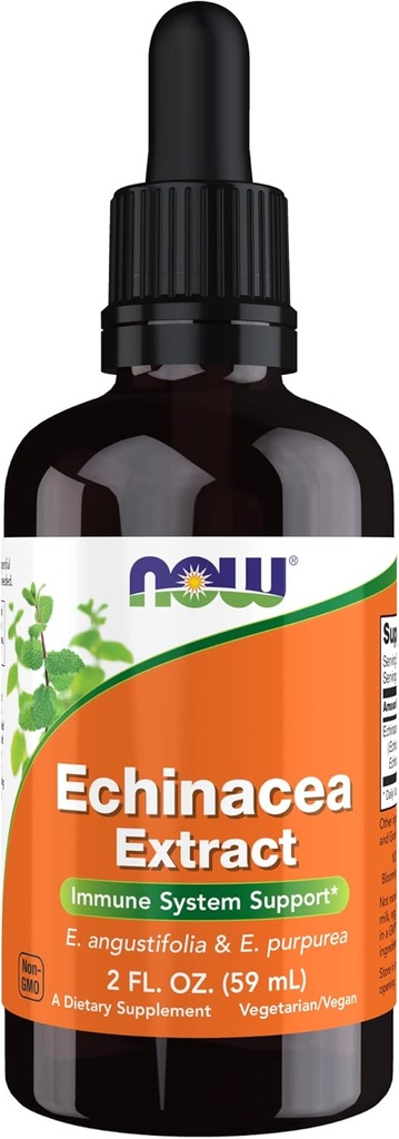 Şimdi Gıdalar Tamamlar, Echinacea Türlü Dropper, Immune System Support*, 2Ounce