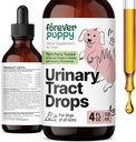 Köpekler için sonsuza dek Puppy Urinary Tract Drops - Bladder Support w/Corn Silk & Chanca Piedra Stone Breaker - Dog Food Supplements for Kidney Support - Urinary Tract Vitamins and Supplements - 4 oz