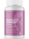 Prenatal Vitaminleri olan Kadınlar için Uygunluk Tamamı - Folic Asit, Demir, C/D/B6/B12, çinko, Selenium & Ashwagandha Sağlıklı Ovulation Conception & Wellness, 120 Capsules