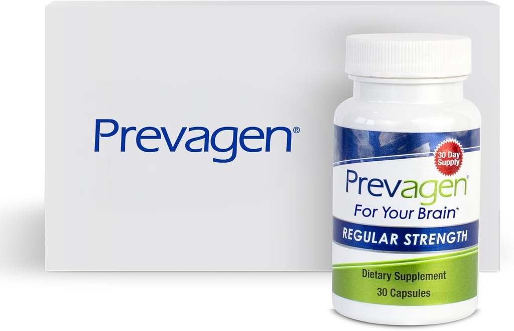 Prevagen Regular Strength - 30 Capsules (1 Ay Supply) | Apoaequorin Plus Vitamin D3