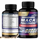 Organik Cadane Maca Root, Ashwagandha, Panax Reality Supplement - 90 Capsules 3 Ay Fenugreek, Tongkat Ali & More - Support Energy Production & Immunity