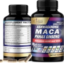 Organik Cadane Maca Root, Ashwagandha, Panax Reality Supplement - 90 Capsules 3 Ay Fenugreek, Tongkat Ali & More - Support Energy Production & Immunity