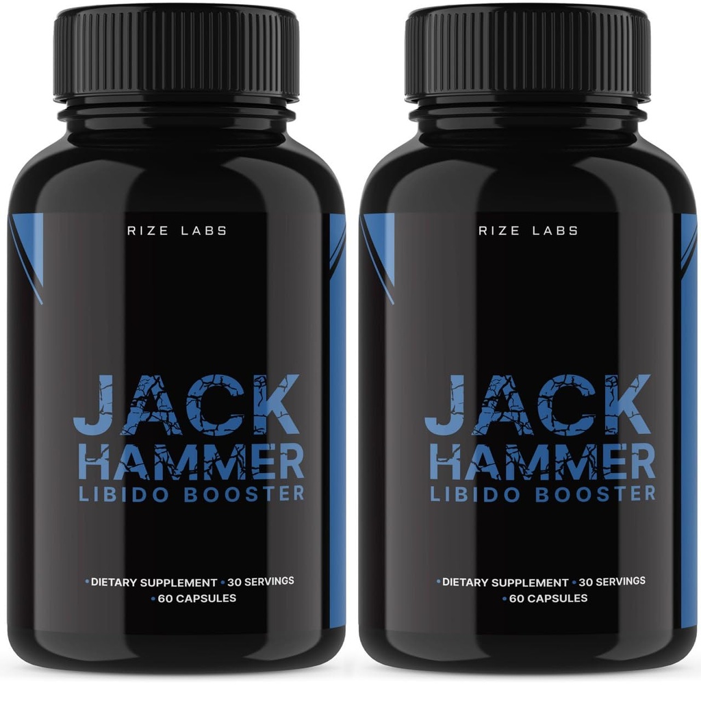 Laboratuvarları – Jack Hammer Libidofun Supplement for Men, Güçlü Tüm Doğal Formula Performansı Geliştirmek (120 Capsules)