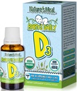 Nature's Meal - D Drops for Infants, Baby Vitamin D Drops for Immune System, Heart Health ve Bone Health, Sıvı Vitamin D3 400 I per Service, Unflavored, 14.5 ml