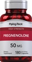 Piping Rock Pregnenolone 50 mg | 180 Capsules | Hormone Support Supplement | Non-GMO, Gluten Free