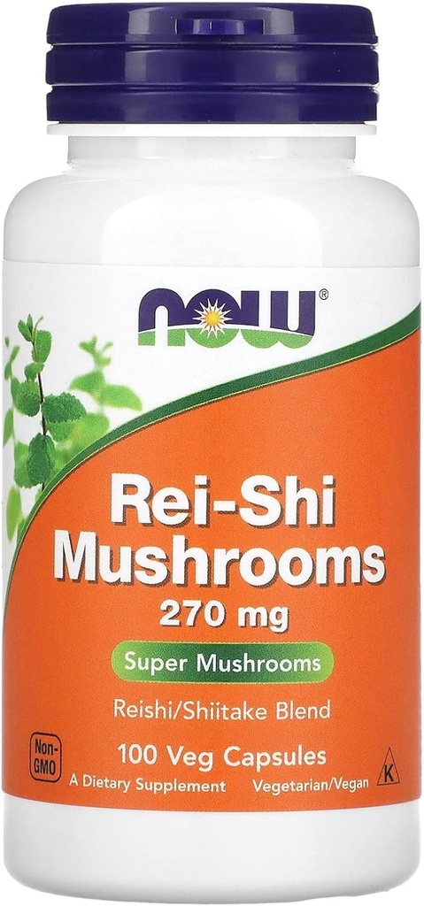 Şimdi Gıdalar Rei-shi Mushrooms 270 mg 100 Vcaps