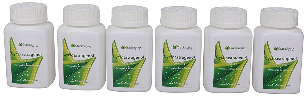 Super-Abxia Cycloastragenol% 98 Antioksit | Telomere Integrity Support | Hücresel Sağlık Desteği Supplement (10 mg/Cap, 180 6 Şişe)
