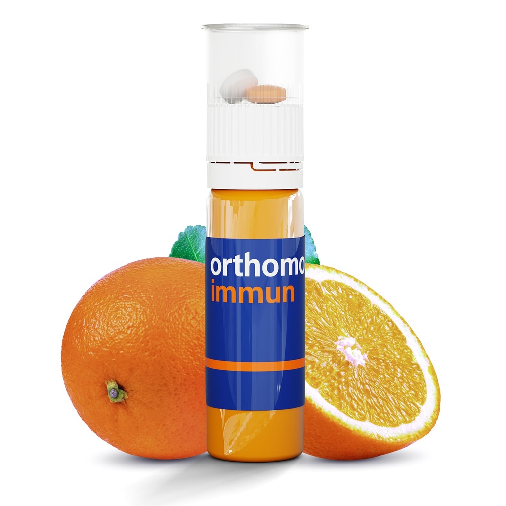 Orthomol Immun Vial, Immune Support Supplement,Capsule 30-Day Supply, Vitamins A, B, C, D, E, çinko, Iodine