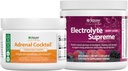 Jigsaw Health Sche | Adrenal Cocktail, 60 Hizmet (Jar), ve Electrolye Supreme (Berry-Licious), 60 Hizmet (Jar)