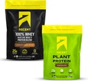 Ascent Whey + Plant Protein Toz - Chocolate Peanut Butter 2 lb & Chocolate 18 Hizmetler