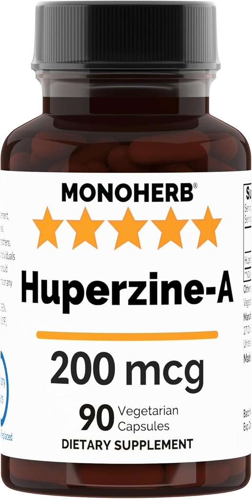 MONOHERB Huperzine-A 200mcg - 90 κάψουλες Veg