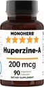 MONOHERB Huperzine-A 200mcg - 90 κάψουλες Veg