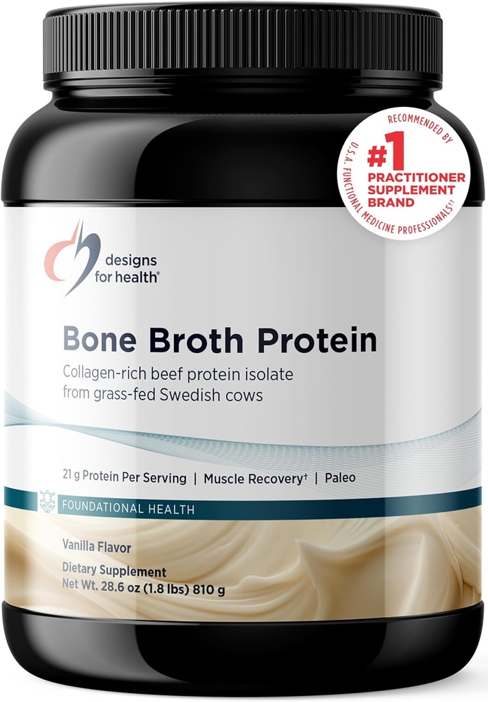 Σχέδια για την υγεία Broth πρωτεΐνη σε σκόνη – 21g Grass-Fed, Collagen-Rich Protein Isolate – Βανίλια, Παλαιό, μη ΓΤΟ, Γαλακτοκομικά-ελεύθερο (30 σερβιέτες / 810g)