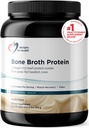 Sağlık Bone Broth protein Tozu için tasarımlar - 21g Grass-Fed, Collagen-Rich sığır proteini - Vanilla, Paleo, Non-GMO, Süt-Free (30 Hizmet / 810g)