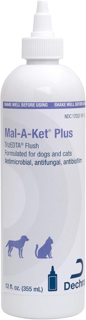 Mal-A-Ket Plus TrizEDTA Köpekler ve Kediler için Flush, 12 oz