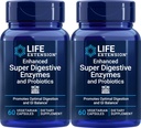 Life Extension Enhanced Super Digestive Enzymes and Probiotics, 60 Vegetarian Capsules (Pack of 2)