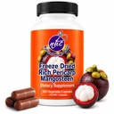 Mangosteen Pericarp Capsules – Organik Freeze kuru Toz Güçlü, 56+ Potent Xanthones & Flavonoids, High ORAC – 120 Veggie Capsules