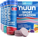 Nuun Sport Electrolyte Tabletleri, Magnezyum, Pyum, Chloride & sodyum, Gluten Free & Vegan, karma Flavors, 4 Pack (40 Hizmet Toplamı)