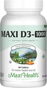 Maxi Health Vitamin D3 1000 İ Diyetsel Supplement - Swallow'a Kolay - Odorless & Tasteless - Desteksuba Abors, Immune Health and Bone Health in Adult Women & Men - 90 Tabletler