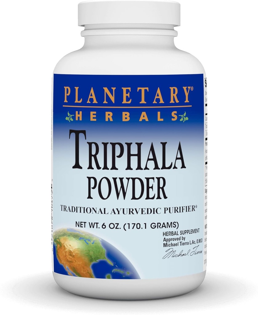 Πλανητικά βότανα Triphala Εσωτερική σκόνη καθαριστή, 6 ουγγιά