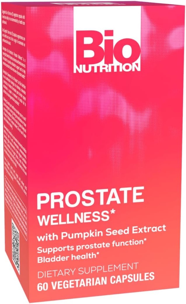 Bio Nutrition Prostate Wellness Support Supplement 60 Vegetarian Capsules | Erkeklerin Sağlığı için Doğal Formül