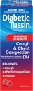 Diabetic Tussin DM Maksimum Kuvvetli Cough ve Chest Congestion Relief Liquid Cough Syrup, Diabetics için Güvenli, Berry Flavored, 4 Fl Oz (Pozitifin Paketi)