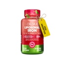 ORZAX Iron Supplement 25 mg -Liposomal Technology- High Bioavailability 90 Sebze Kapsülleri, Yeni Kan Hücre Üretimi, Non-Constipating, Non-GMO & Gluten Free, for Women, Men, Yetişkinler