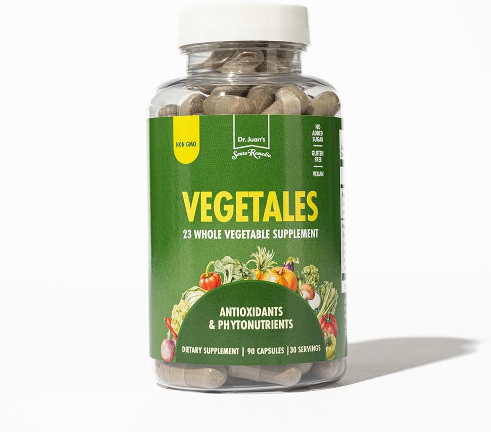 Santo Remedio Vegetales, 23 ολόκληρο συμπλήρωμα διατροφής λαχανικών, αντιοξειδωτικά και φυτοθρεπτικά συστατικά, 90 κάψουλες, 30 ημέρα υπηρεσία