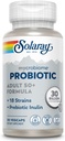 SOLARAY Mycrobiome Probiyotik Yetişkin 50 Plus Formula, Kadınlar ve Erkekler için Probiyotikler, Sağlıklı Digestion, Metabolism, Enerji, Kolon ve Urinary Tract Desteği, 30 Milyar CFU, 30 Hizmet, 30 VegCaps, 30 VegCaps