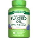 Nature's Truth Flaxseed Oil Softgels | 90 Kont | Cold Pressed, Non-GMO & Gluten Free Supplement Supplement
