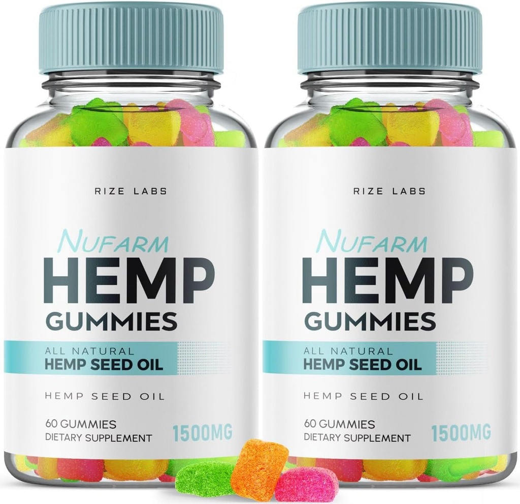 rize labs (Pack of 2 Nufarm Gummies, Advanced Formula Gummy for Better Sleep, Συμπλήρωμα για την υποστήριξη Total Body Balance, Gummies for Healthy Mind and Body, Nu Farm Gomitas Review (120 Gummies)