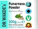 DR WAKDE'nin Punarnava Tozu (Boerhavia diffusa) - 100g (3.5oz) | Pure, Raw & Tray Toz | Ayurvedic Herb | Vegan |