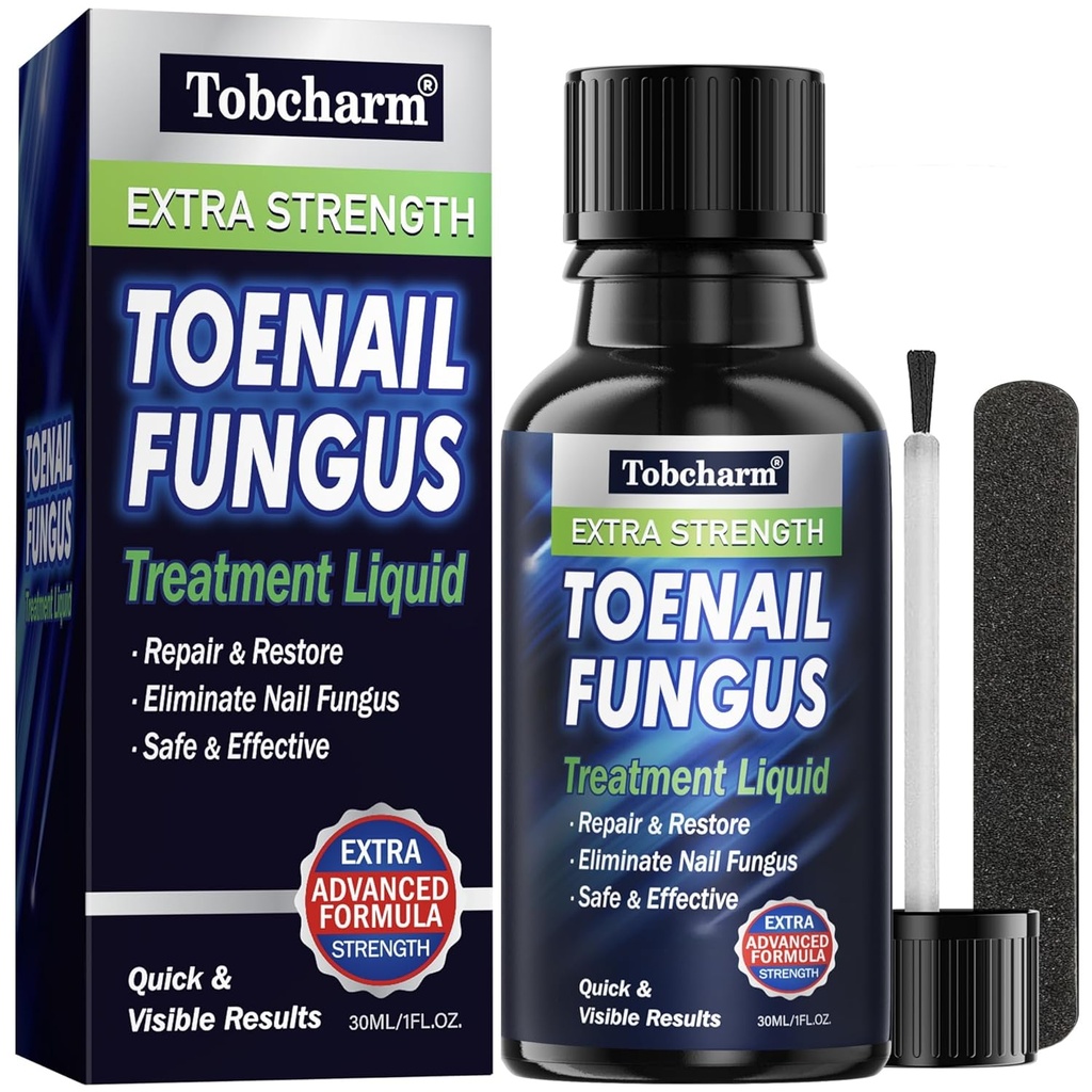 Tobcharm Toenail Fungus Tedavisi Ekstra Kuvvet, Toenail için Nail Fungus Tedavisi, Fungus Nail Tedavisi, Fingernails için Nail Fungus Tedavisi (1oz)