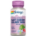 SOLARAY Tart Cherry & Celery Seed | Sağlıklı Uric Asit Seviyeleri, Ortak, Kas Kurtarma ve Uyku Desteği | 60 VegCaps