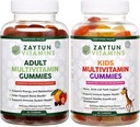 Halal Çocuklar ve Yetişkin Çokvitamin Gummies, Aile için Günlük Beslenme Desteği Tamamlıyor, Vejetaryen, ABD'de Yapılan Enerji ve Sağlıklı Büyüme, ABD'de Yapılan - Halal Vitaminler