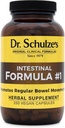 Dr. Schulze'nin Intestinal Formula #1 - Bowel Movement Supplement for Colon Health Support - Bloating & Constipation Aid - Intestinal Cleanse - All- Natural - Plant-Based - Vegan - 250 Count Count