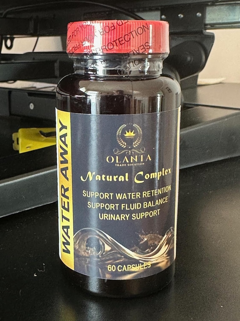 Generic Natural Water Away Pills - Χάπια απώλειας νερού, χάπια υγρών για τη διατήρηση του νερού, Κιτρικό οξύ, Σπόροι σέλινου, Κεράσια ταρτάρης, χάπια ταχείας δράσης φυσικό νερό μακριά για γυναίκες και άνδρες - 1 μπουκάλι