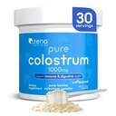 Zena Beslenme Bovine Colostrum Toz Supplement, 1000 mg Pure Colostrum, Destekler Immune ve Digestive Health, Gut Health, Keto, Gluten Free, Fat Free, Grass Fed, Unflavored, 30 Hizmet