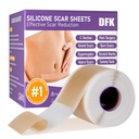 Silikon Scar Sheets, Silikon Scar Bantı (1.6)x 79" Roll-2M), Reusable Profesyonel Scar Silikon Grafikleri, Cerrahi Yaralar için Yumuşak Bataryalar,Keloid,Acne Scars,Burn Scar,C-SectionSection