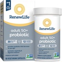 Yeni Yaşam Probiyotik Yetişkin 50 Plus Probiyotik Capsules, Daily Supplement Supports Urinary, Digestive and Immune Health, L. Rhamnosus GG, Dairy, Soy ve glutensiz, 30 Milyar CFU, 60 Count