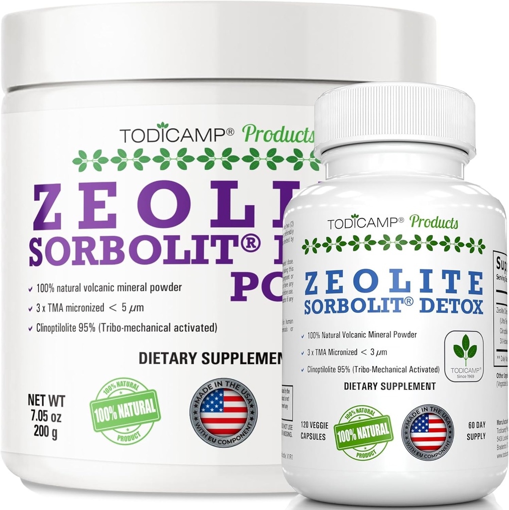 Zeolite Detox Pack Minimum 60 Gün Supply Zeolite Capsules ve Zeolit