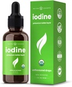 Organik Iodine Liquid Drops - 250 mcg Iodine Supplement for Women & Men - P Properties Iodide Çözümü 250 mcg - 590 Hizmet - Tiroid, Hormon & Metabolic Desteği - Non-GMO, Vegan NPN 80119762