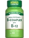 Doğanın Gerçek Vitamini B Kompleksi | 165 Tabletler | Plus B12 | Vegan & Non-GMO Supplement