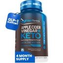 Herbtonics Apple Cider Vinegar ile Keto BHB Salts - GLP-1 Metabolism ve Appetite Control için Supplement, 240 Capsules.