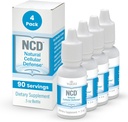 Waiora Natural Cellular Defense (NCD) Υγρές σταγόνες ζεόλιθου, Κλινοπτιλόλιθος για Άνδρες & Γυναίκες - Συμπλήρωμα για Ανοσοποιητικό, Υγιεινή υποστήριξη ούρων, Καθαριότητα, Υπόλοιπο pH (0.5oz μπουκάλι, 4 Ct – 360 Serv)