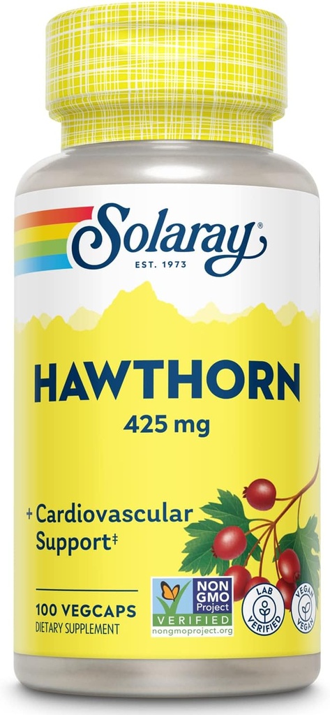 SOLARAY Hawthorn Berry 425 mg | 100 VegCaps