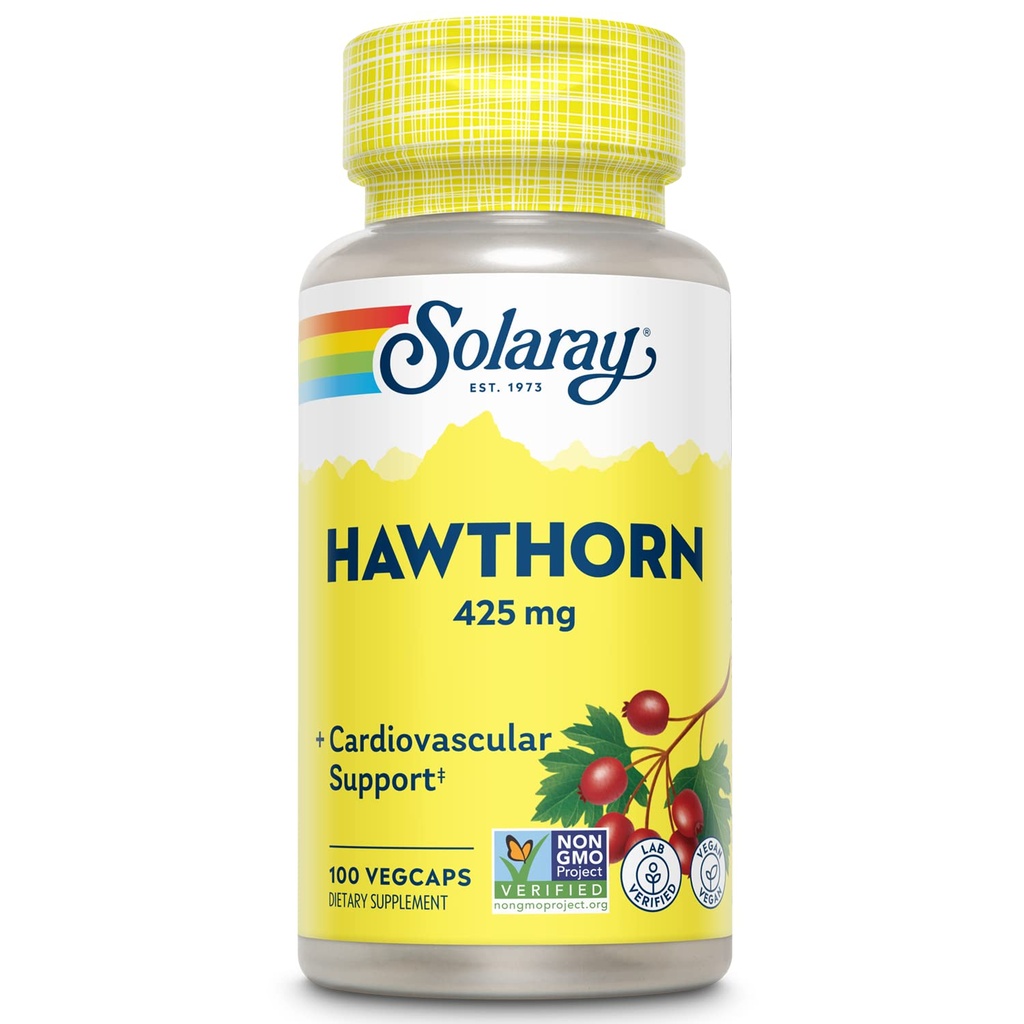 SOLARAY Hawthorn Berry 425 mg | 100 VegCaps