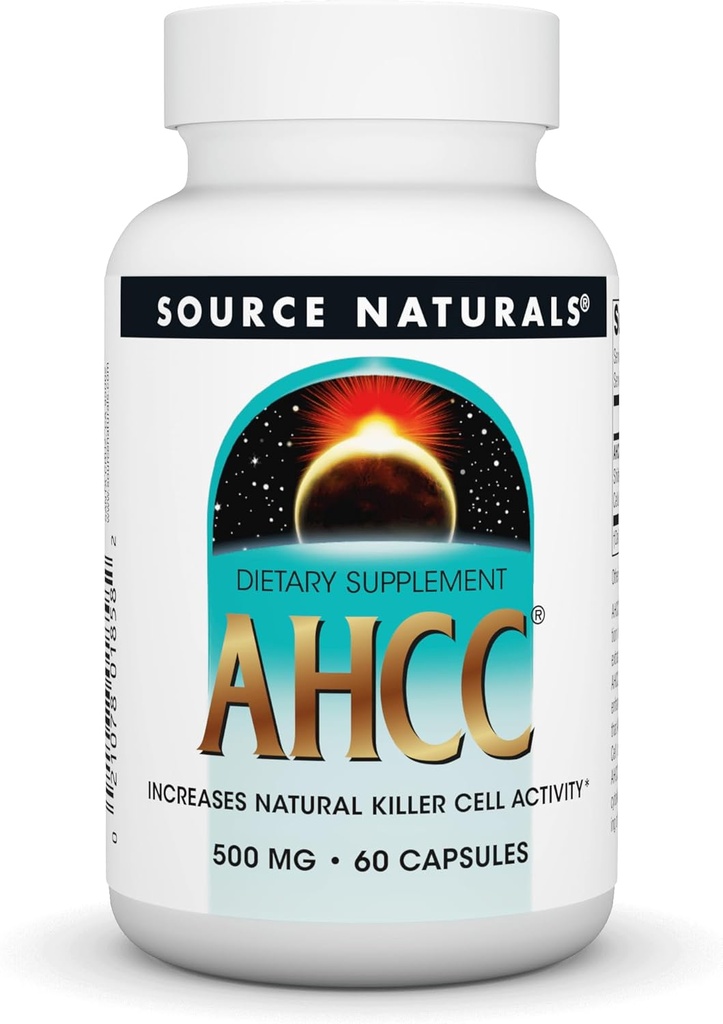 Source Naturals AHCC Doğal Katil Hücre Aktivitesini Arttırıyor* 500 mg - 60 Capsules
