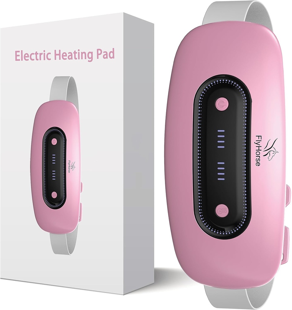 Elektrikli Isıtma Pad, Portresiz Erkekler 4 Heat Levels ve 4 Masaj Modes ile 4 ısı Seviyeli Isıtma Pad, Cramps için Hızlı Büyük Isıtmalı Fiber Kemeri, Kadınları İçin Geri Ağrı Yardım Hediyeleri